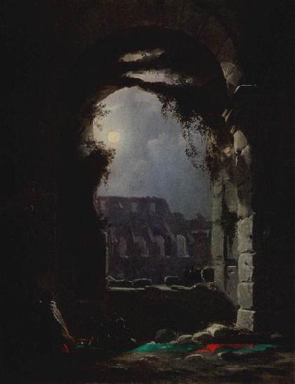 Carl Gustav Carus Das Kolosseum in einer Mondnacht oil painting image